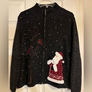 Vtg Mandal Bay Santa Christmas Sweater